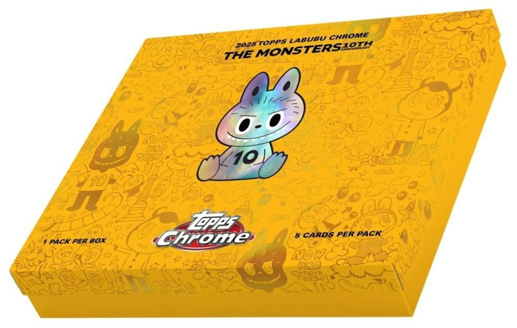 2025 Topps Labubu Chrome 10th Anniversary Box | Elite Collectibles