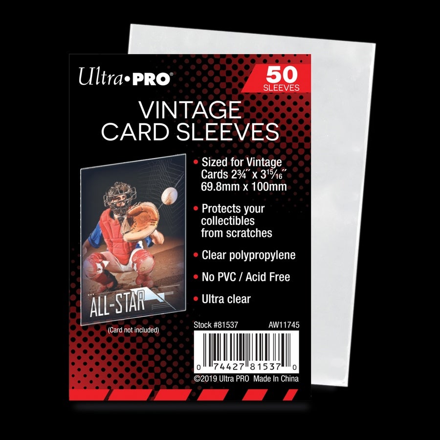 vintage card sleeves Amazon.com: Ultra Pro Vintage Card Sleeve (50 sleeves) : Toys & Games